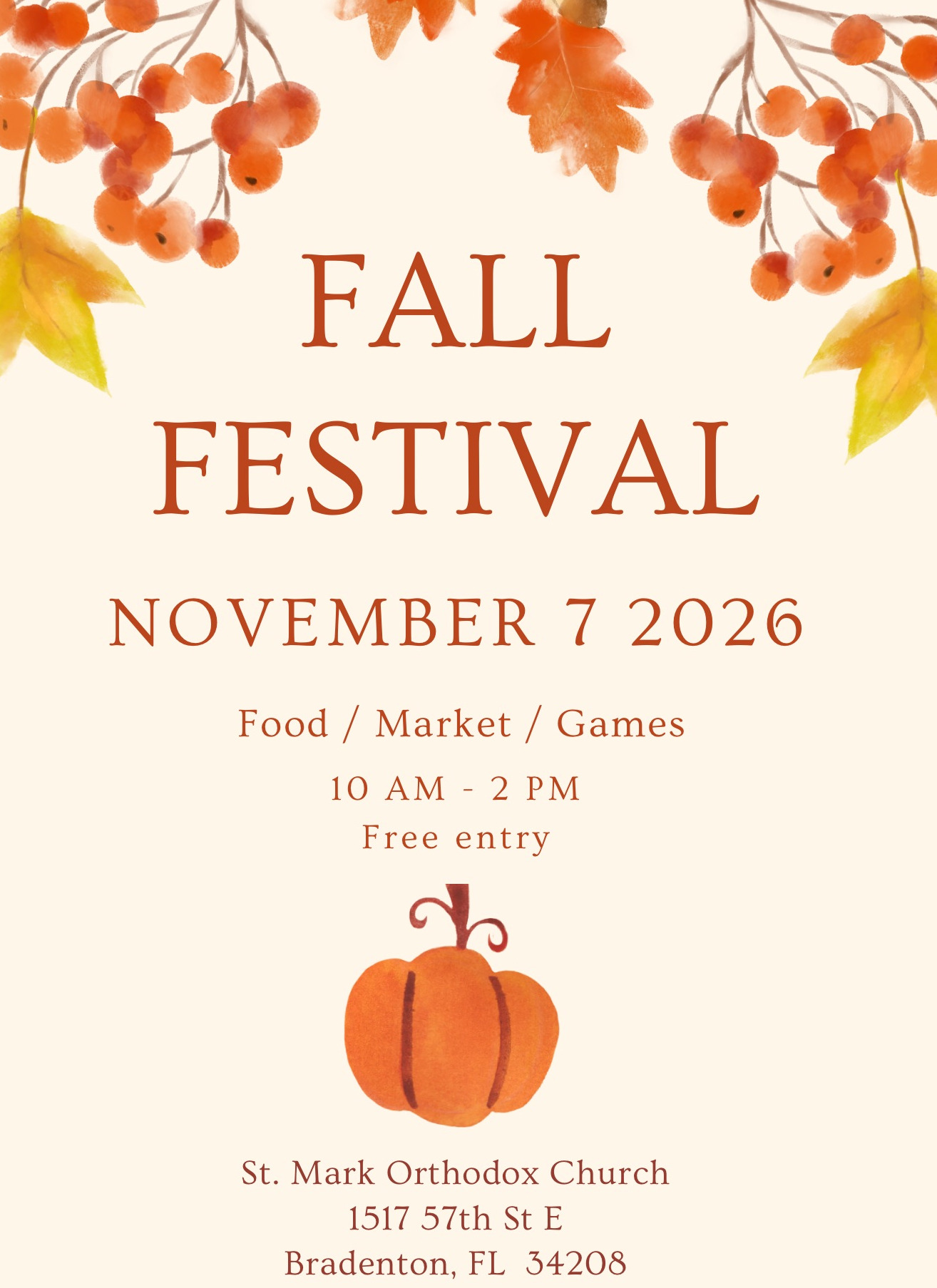 St Mark Fall Festival